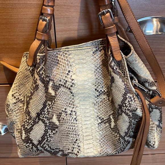 Genuine Python shoulder purse - Picture 2 of 6
